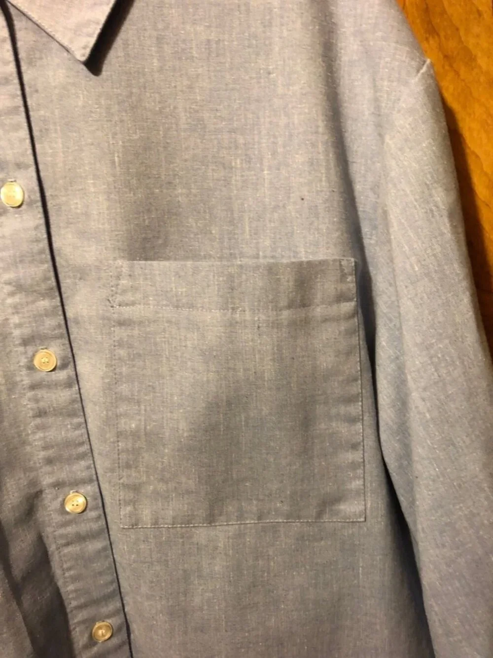 Vintage White Stag Made in USA Oversize Blue Collard Shirt Sz 14